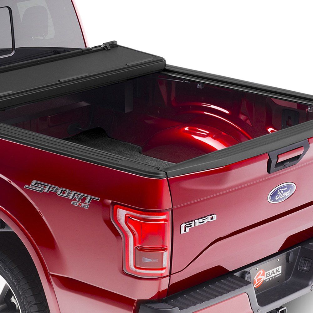 BAK® • 448441 • BakFlip MX4 • Premium Folding Tonneau Cover • Toyota Tundra 6'5" 22-23 without Trail Special Edition Storage Boxes and with ou without Deck Rail System