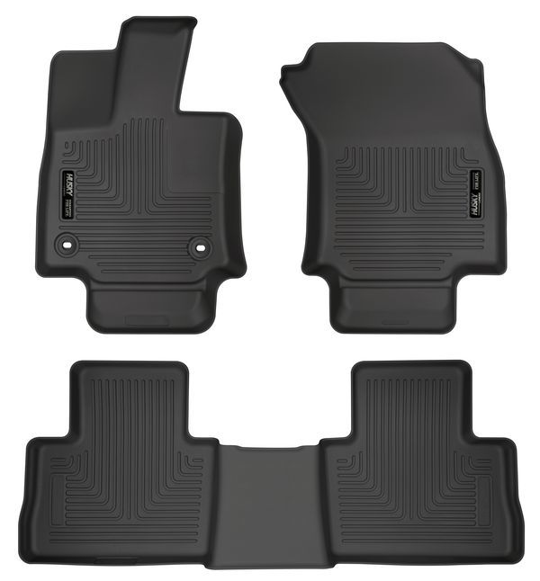 Husky Liners® • 95501 • WeatherBeater • Floor Liners • Black • Front & Rear • Toyota RAV4 19-23