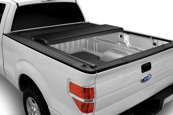 BAK® • 226411 • BAKFlip G2 • Hard Folding Tonneau Cover • Toyota Tundra 8' 07-21 without Deck Rail System and without Trail Special Edition Storage Boxes